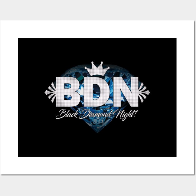 Black Diamond Night Logo Wall Art by G-Art Swiss